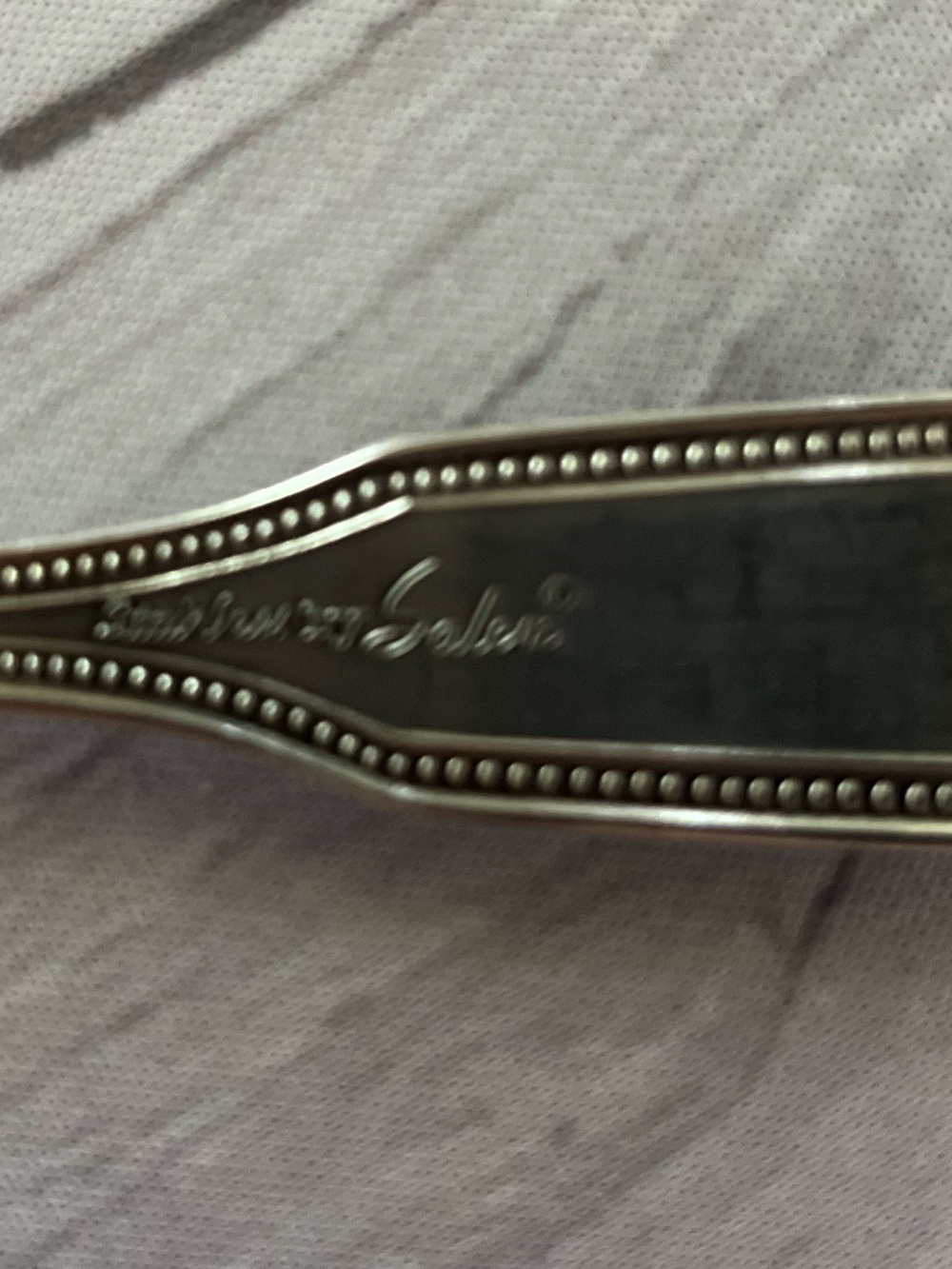 One set of 4 vintage Salem 1776 stainless steel beaded edge dinner forks. - Picture 7 of 9